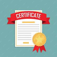 Certificate icon for official certification